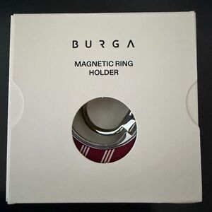 BURGA Magnetic Ring Holder - Silver and Red